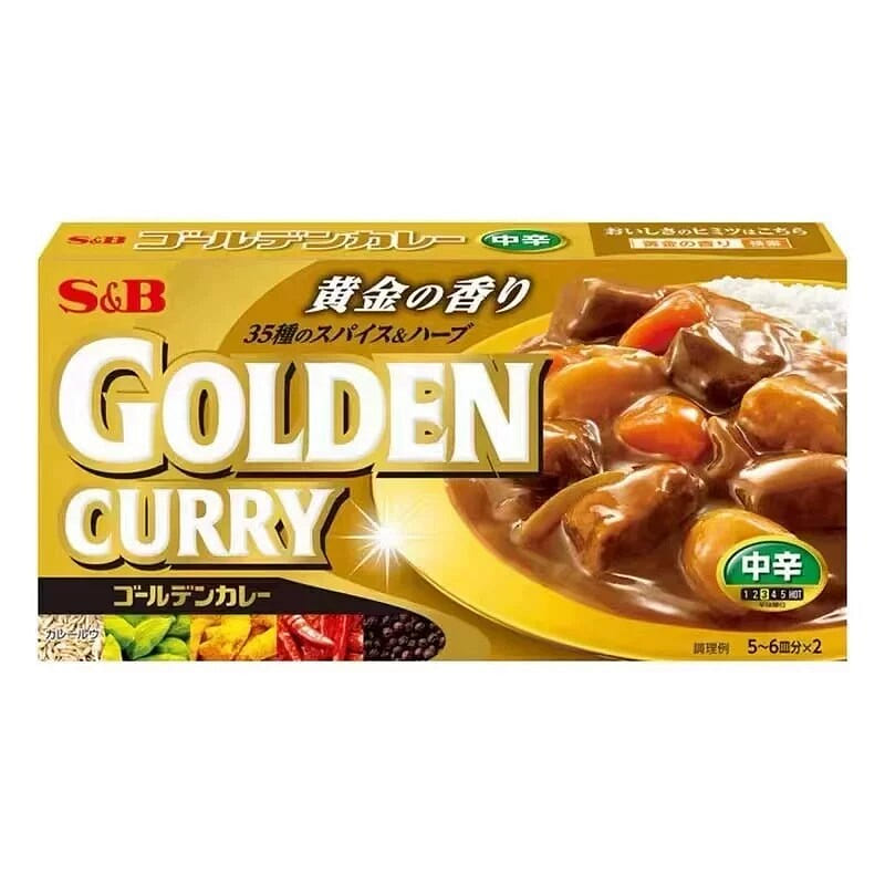 Japan SB Golden Curry Block 198g light spicy 198 g