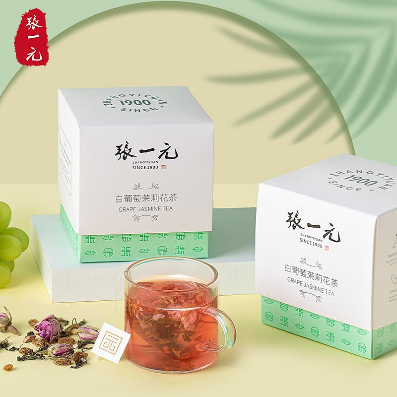 1 box of Zhang Yiyuan white grape jasmine tea 30 g