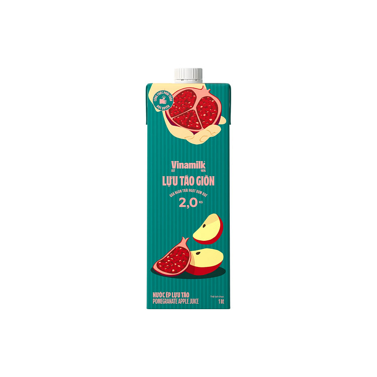 Vinamilk Fresh Juice Pomegranate & Apple - 35oz 1 each