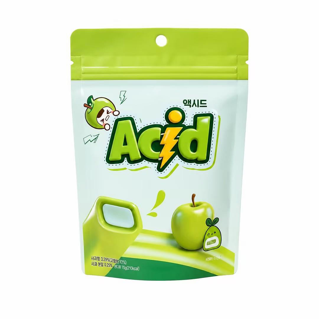 YEM Apple Flavored Cube Filled Gummy Candy 70g 1 each