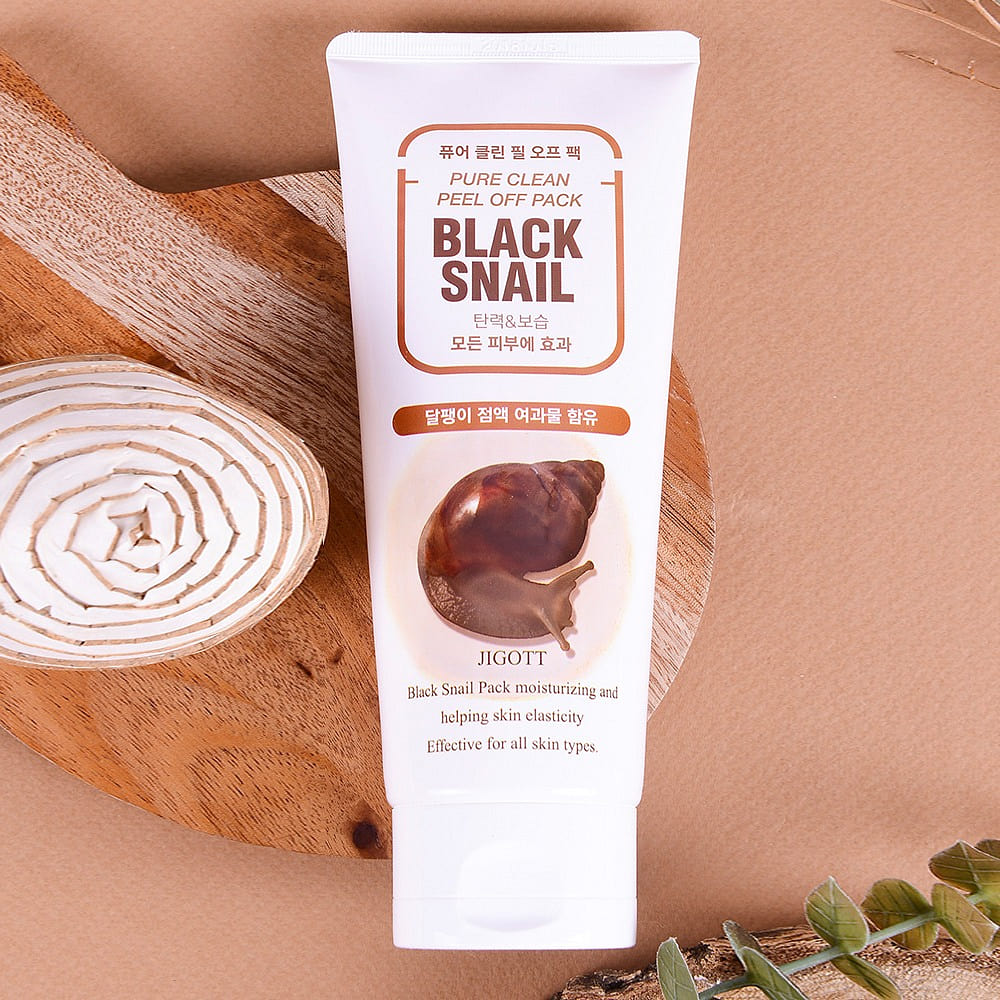 Jigott Black Snail Pure Clean Peel Off Pack 180 ml