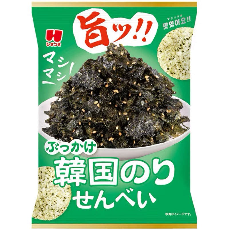 Hizatsuki Seika Bukkake Korean Seaweed Crackers 1 each