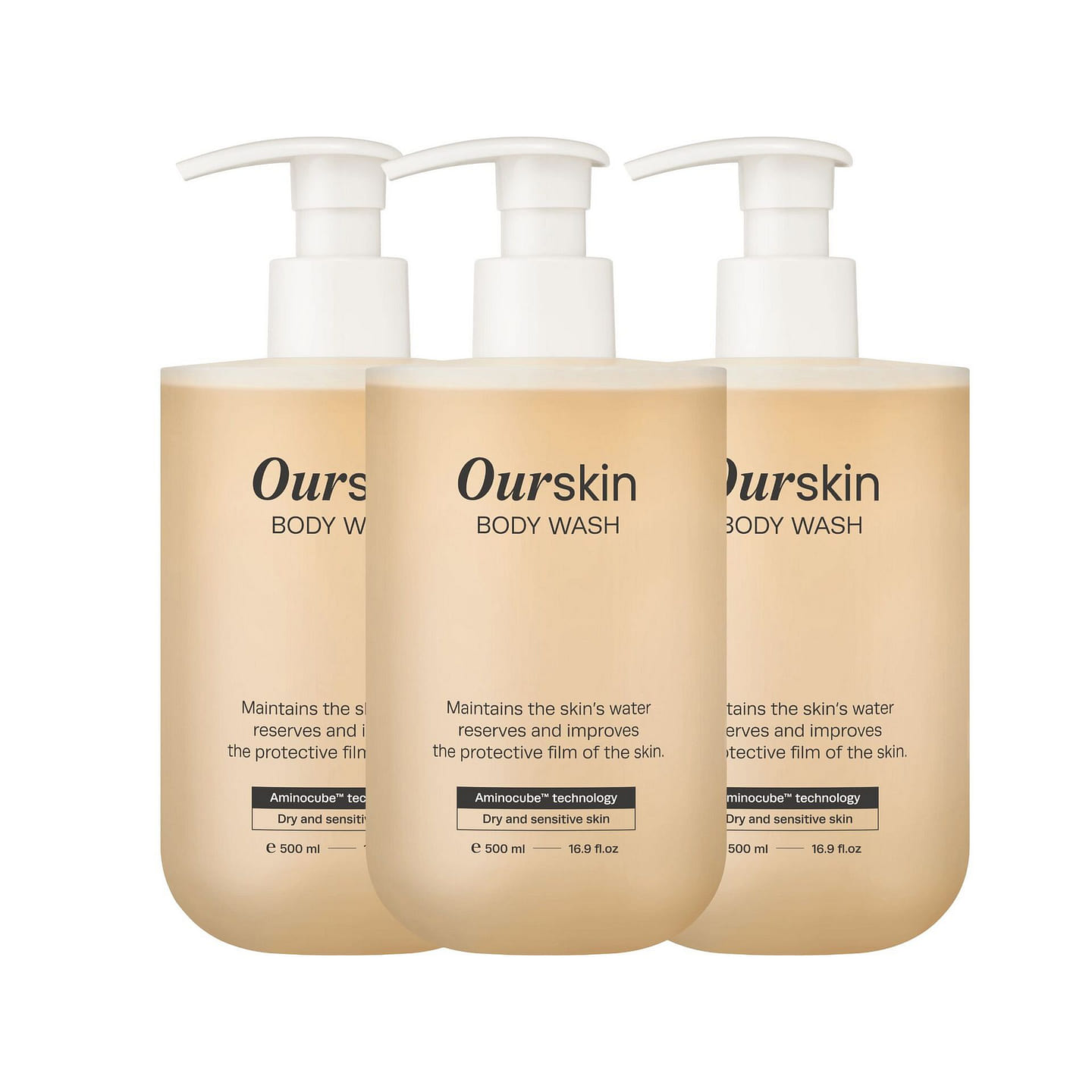 mongdies OurSkin Body Wash – 500ml – 3 Pack 3 count