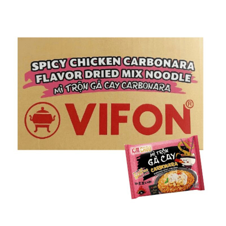 [ VIFON ] Spicy Chicken Carbonara Noodles 135g 1 case