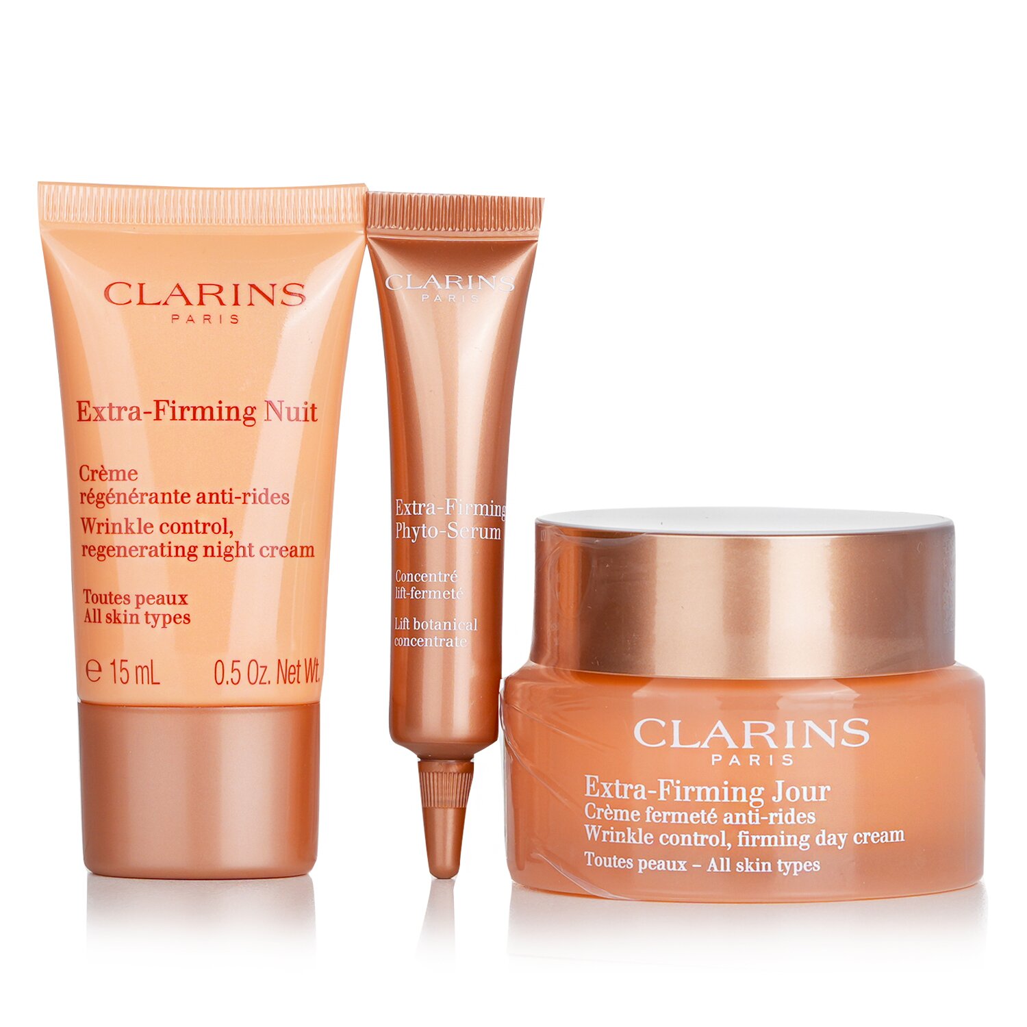 Clarins Extra Firming Set: 3pcs+1bag - Weee!