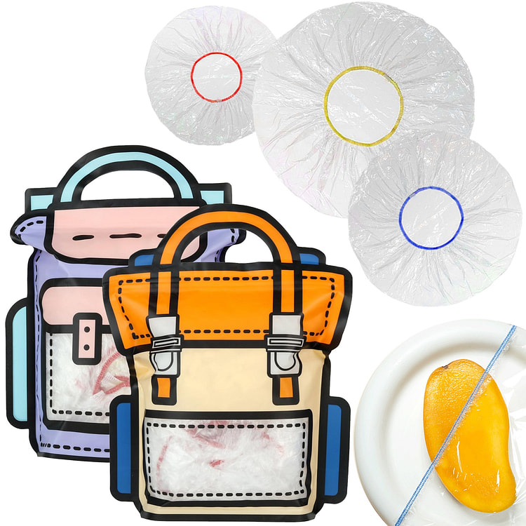Super Strong Reusable Plastic Wrap Bowl Covers Lid