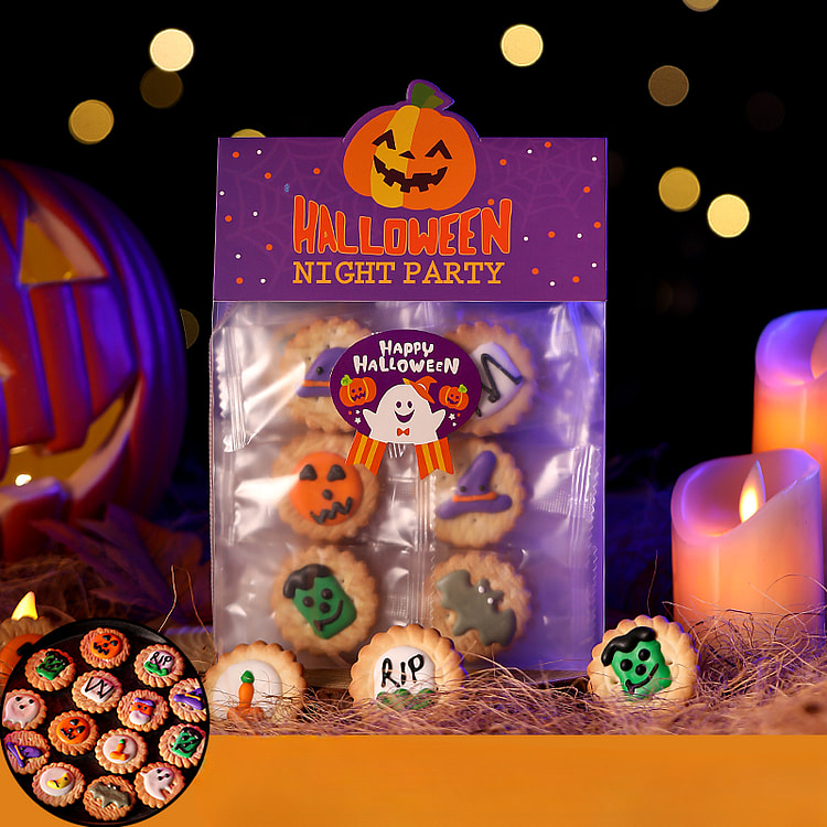 Halloween icing small cookie pumpkin 100g*1 bag