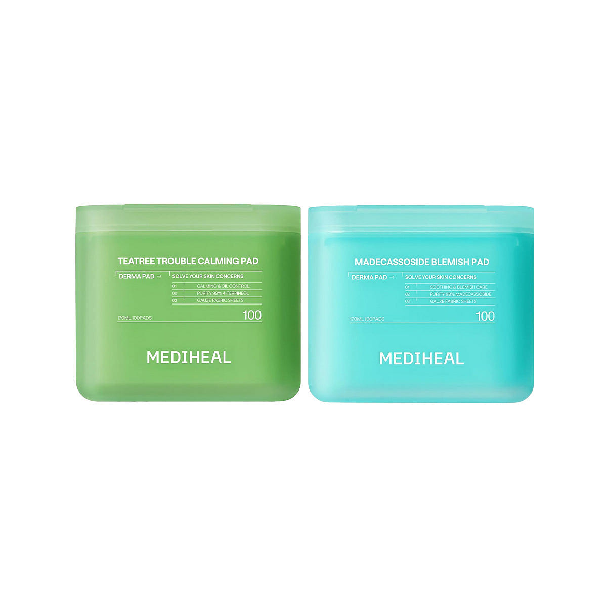 MEDIHEAL Day&NightToner Pad Duo Acne Prone/Redness 1 each