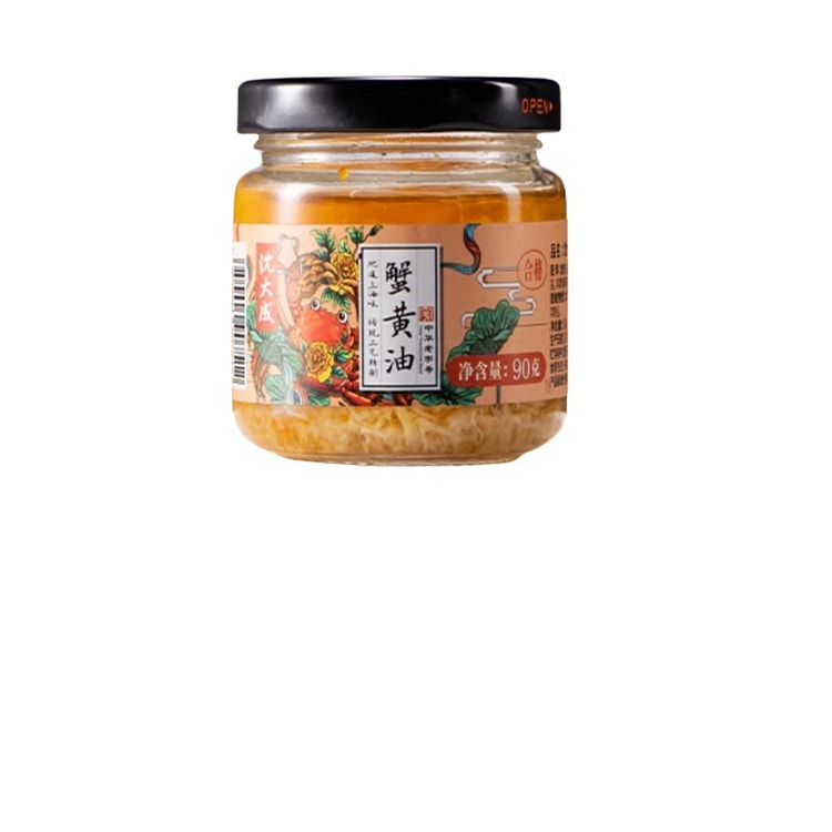 沈大成蟹黄酱瓶装即食蟹黄油母蟹罐装拌饭酱蟹膏拌面 蟹黄油90g*1瓶