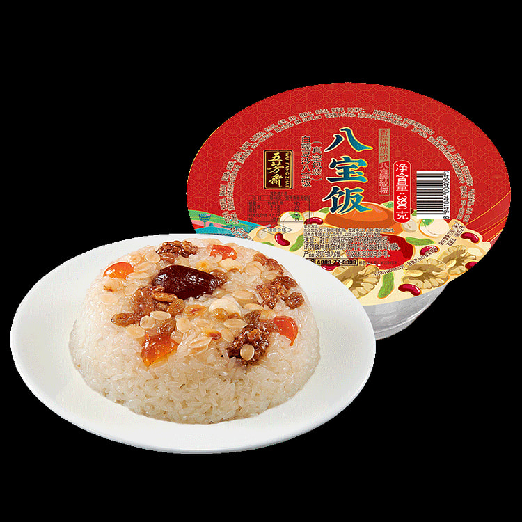 Wufangzhai Babaofan (Rice pudding with eight-delicious ingredients) 390g * 