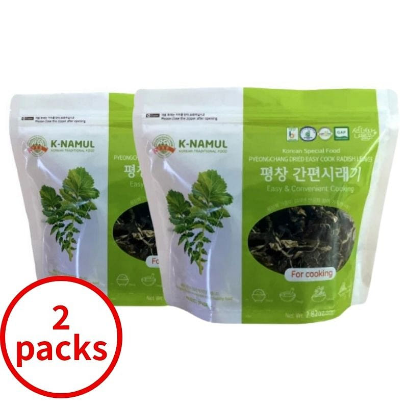 Easy Dried Radish Greens (Siraegi) (80g x 2packs) 80 g*2 pack