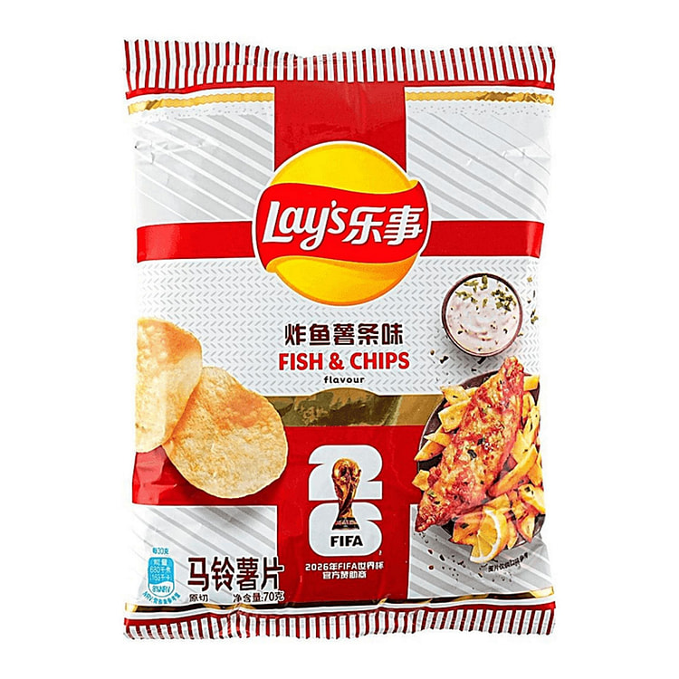 Lay's World Cup Unlimited England Fish & Chips 70g 1 each