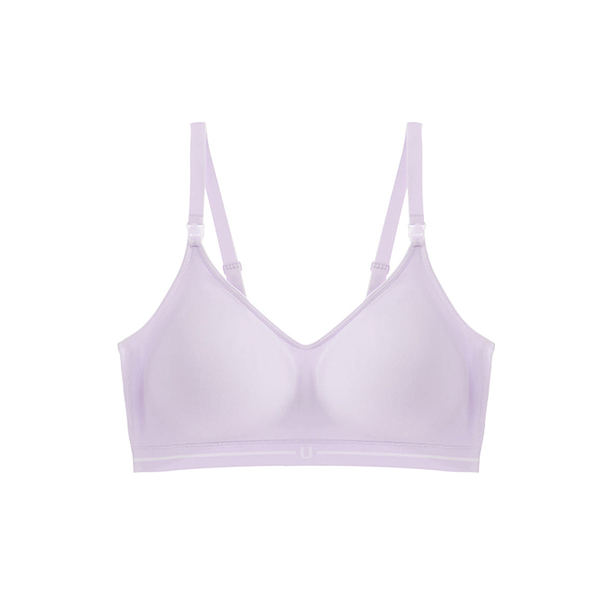 Ubras Anti Overflow Seamless Cool Breastfeeding Back Hook Bra – Pink Purple L 100 g
