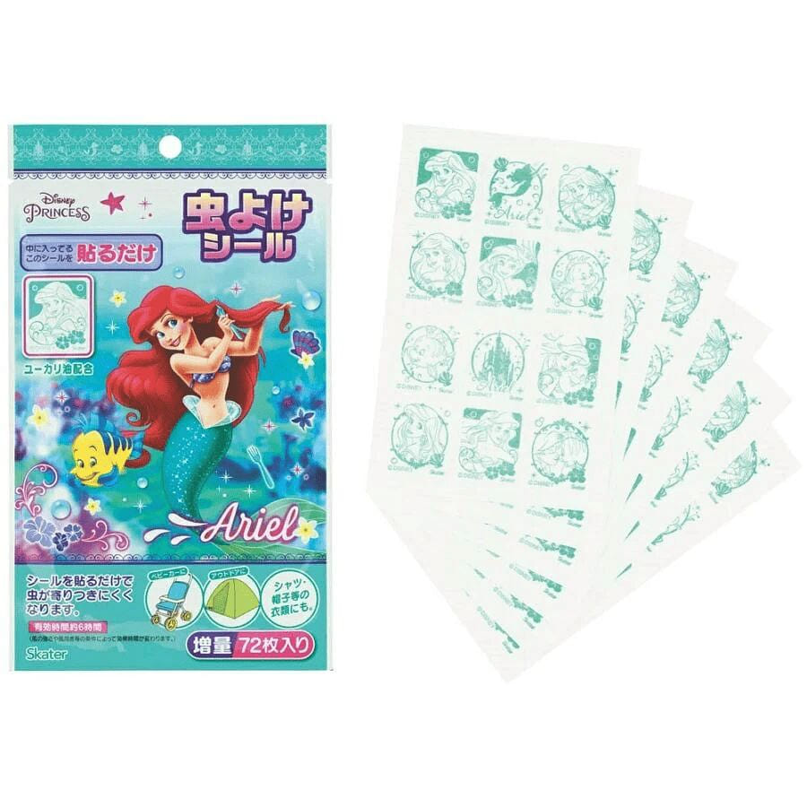 SKATER Mosquito Repellent Sticker Mermaid Ariel 72 1 each