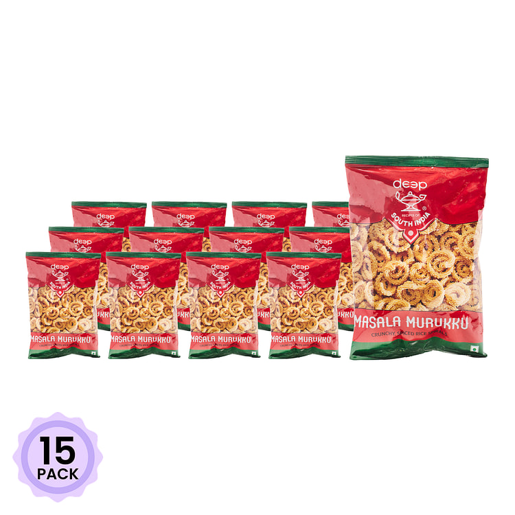 Deep 印度风味玛莎拉大米小食 7 盎司*15 包
