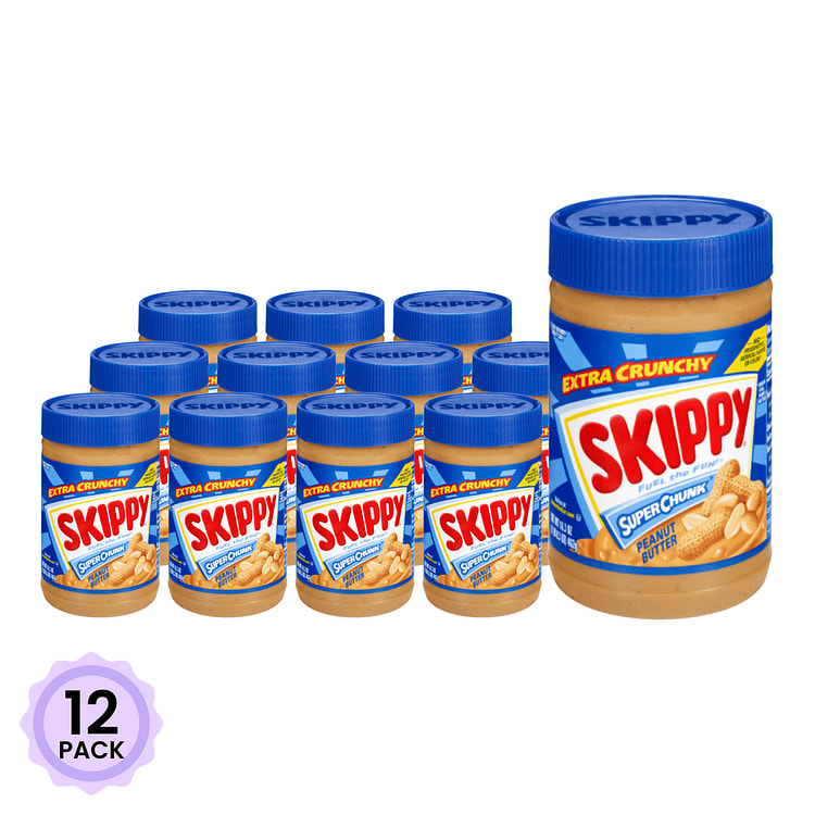 Skippy 花生酱 16.3 盎司*12 包