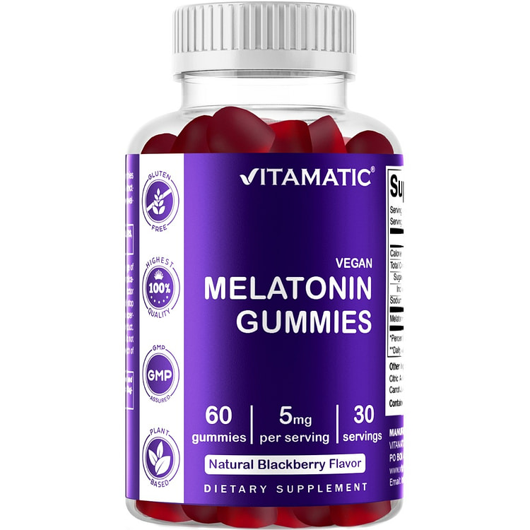 Melatonin 5 mg 60 Vegan Gummies