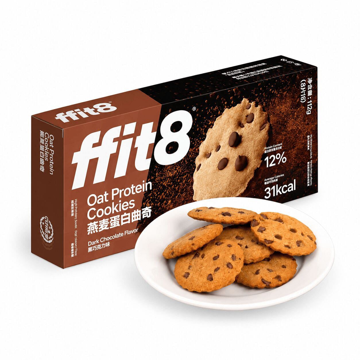 ffit8 Oat Protein Cookies 112g 1 each