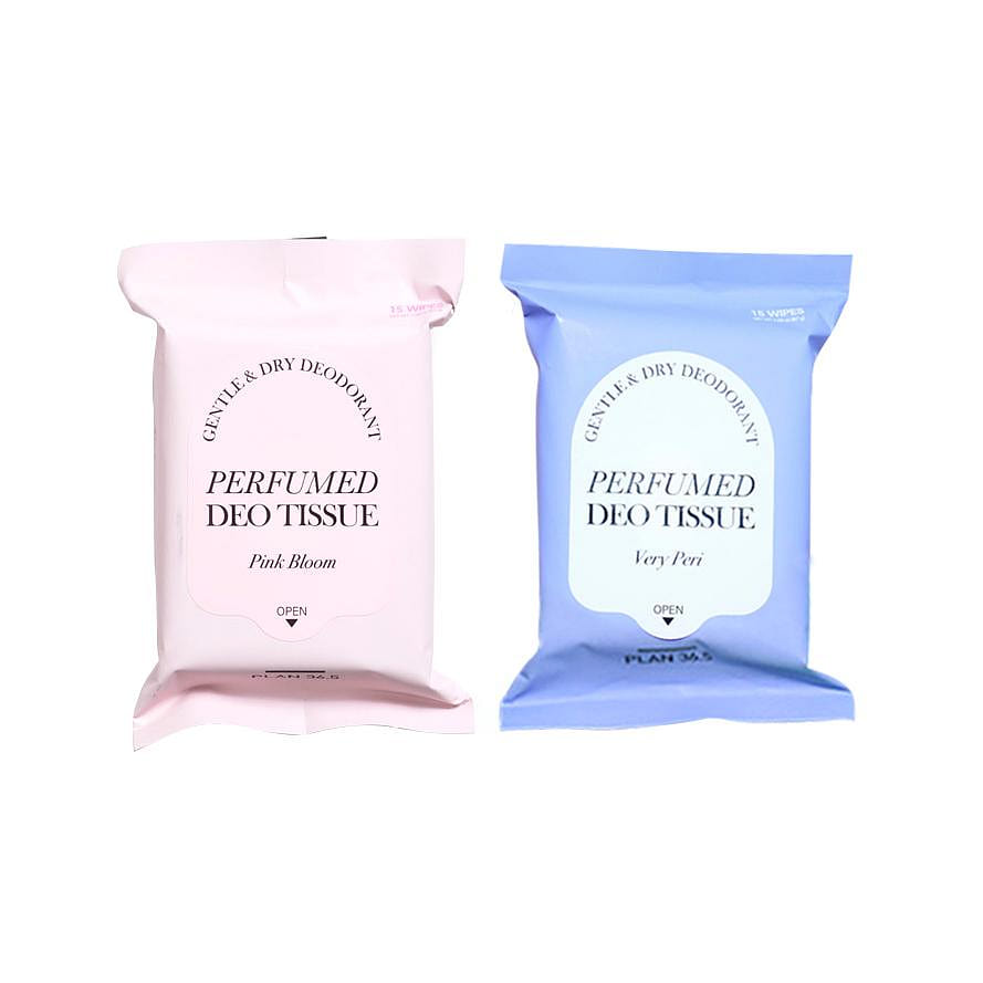 Plan 36.5 Gentle & Dry Deodorant Perfumed Deo Tissue 2Set 1 each