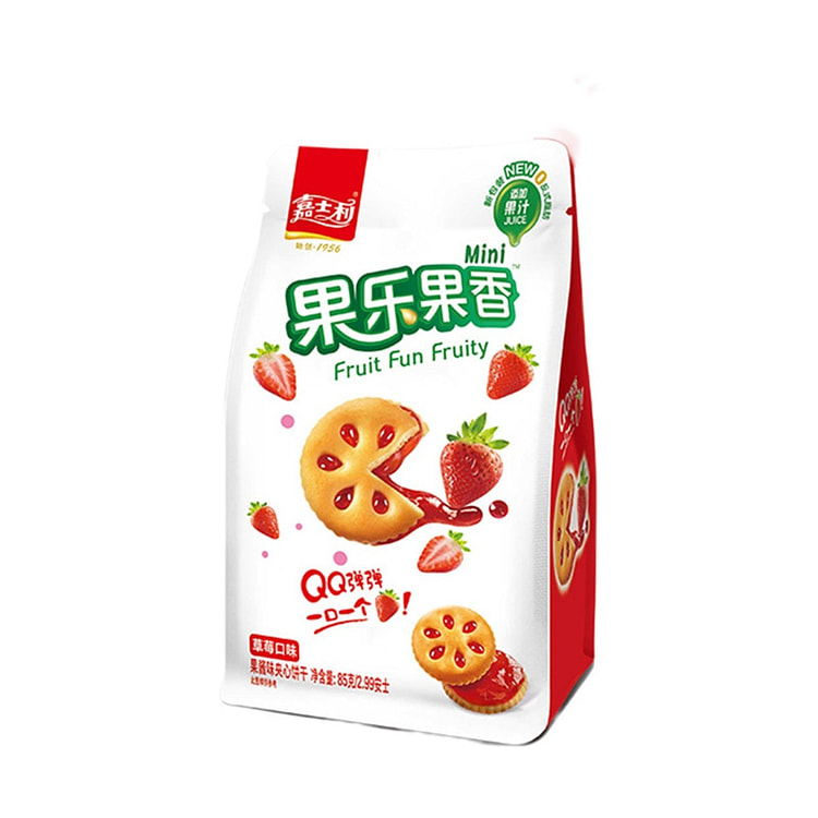 嘉士利 果乐果香饼干  草莓口味 85 克