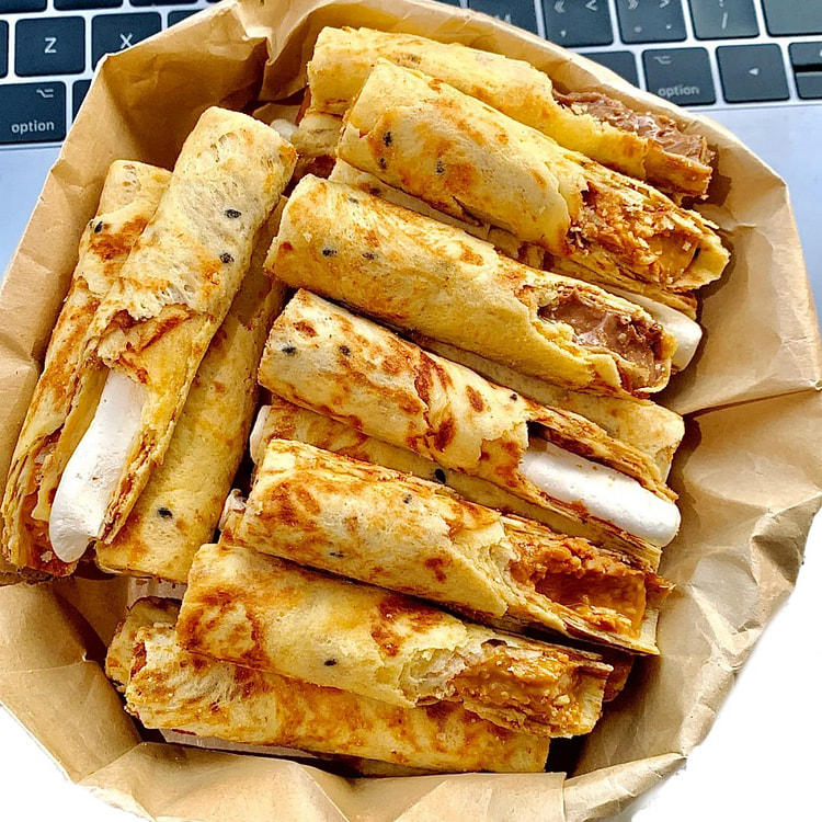 酥到掉渣啊！榛果巧克力牛轧蛋卷 奶香蛋卷 1盒 120 克