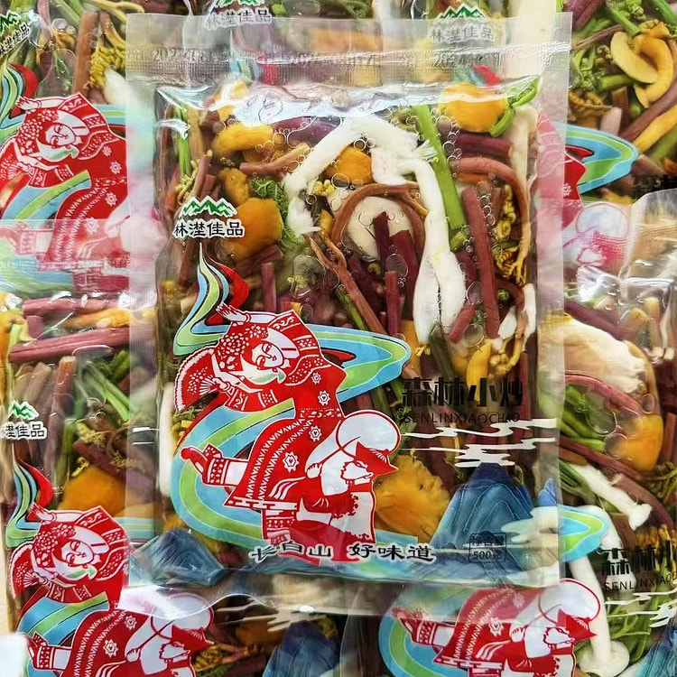 Changbai Mountain authentic northeast wild vegetable forest stir-fry bracke