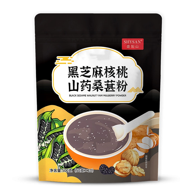 黑芝麻核桃山药桑葚粉500克*1袋