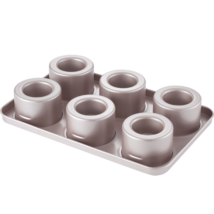 CHEFMADE 6-Cavity Multi-Purpose Brownie Cake Pan