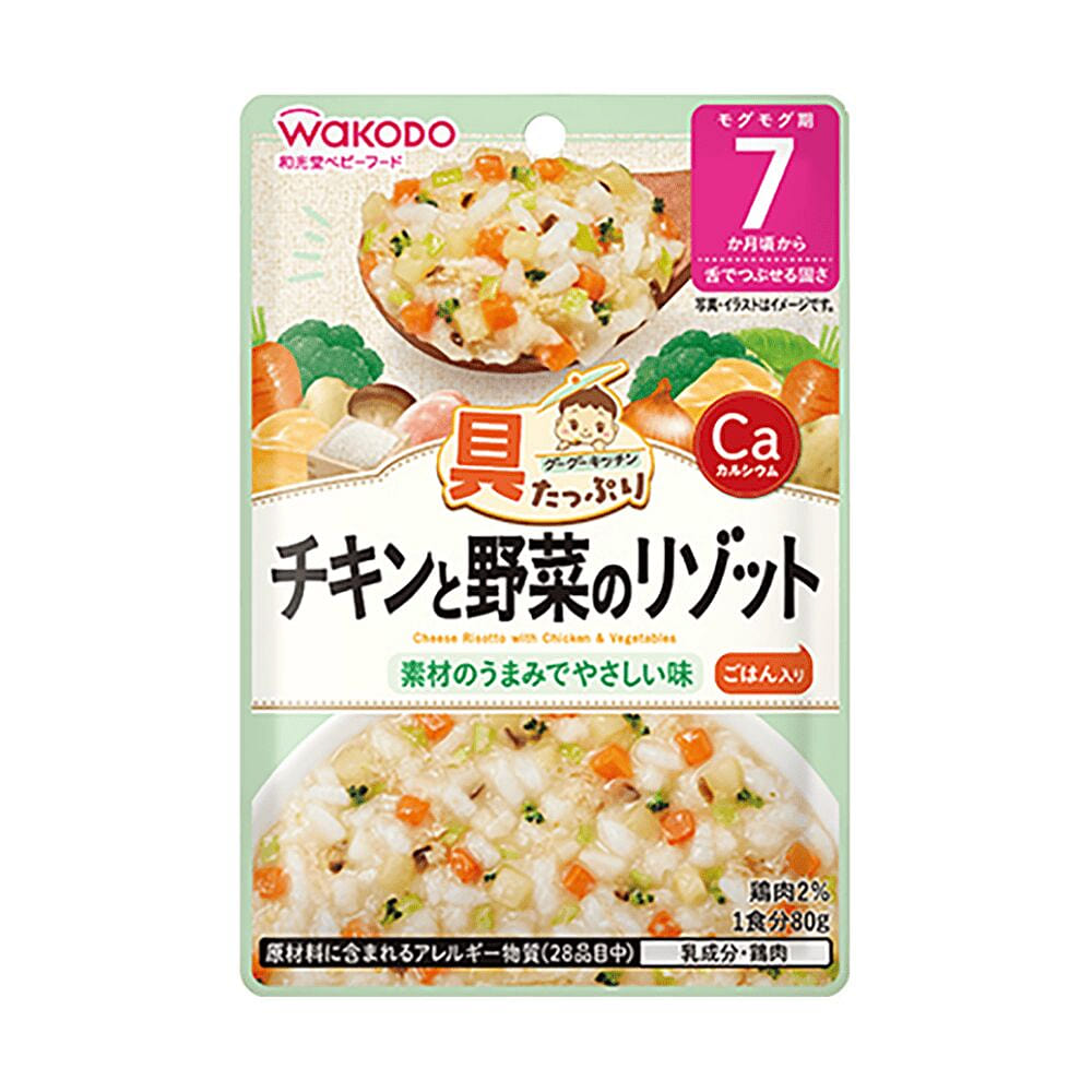 Wakodo Baby Food Chicken & Vegetable Risotto 7mo+ 80 g