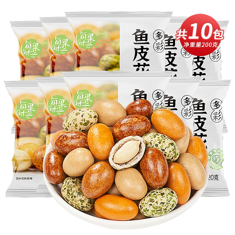 每果时光鱼皮花生米*10袋