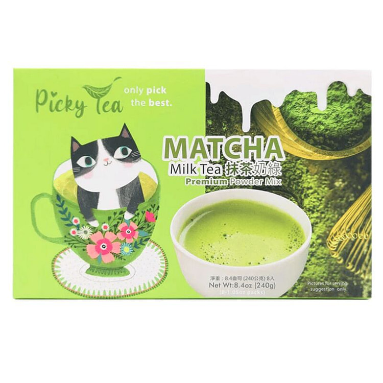 Picky Tea Matcha Milk Tea Powder Mix (8 pack) 240 g