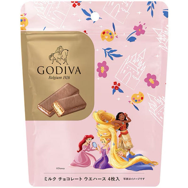 GODIVA Milk Chocolate Wafers 4 Pieces (Xmas Ltd.) 1 each