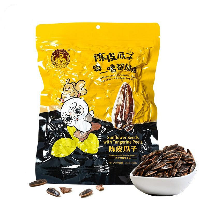 ChenPiCun Sunflower Seeds with Tangerine Peels 168g 5.7oz 1 each