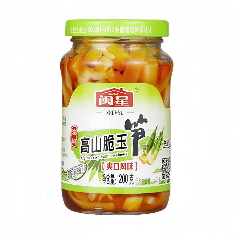 闽星 原味高山脆玉笋 200g*1瓶 200 克
