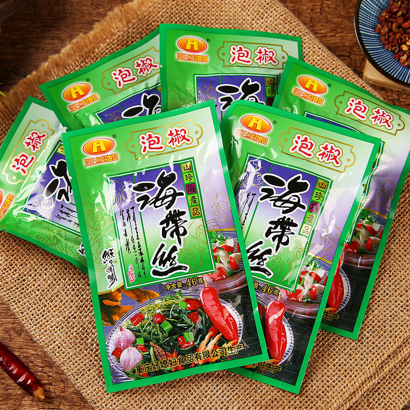 Pickled pepper and kelp shreds 46G*5 bags 230 g
