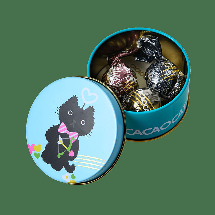 猫咪巧克力罐：黑猫版