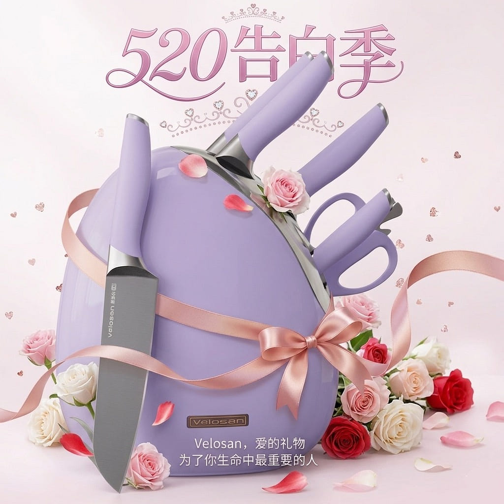 Velosan  kitchen knife set of 6 1 box