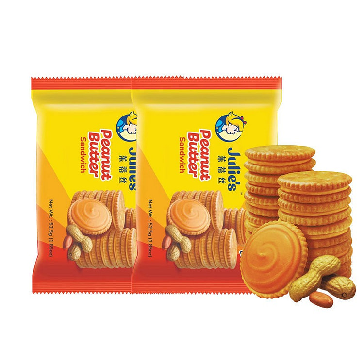茱蒂丝 经典花生酱夹心饼干下午茶糕点心休闲零食小吃 105 克