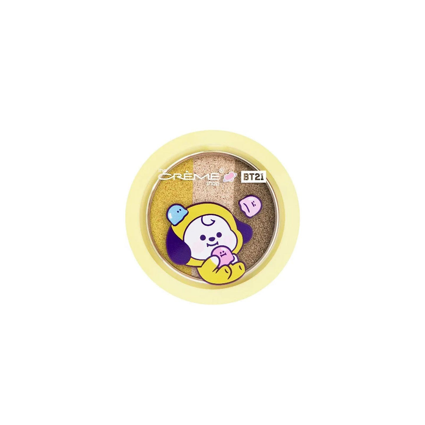 THE CREME SHOP Shimmery Eyeshadow Trio – BT21 Chimmy Banana Taffy 1 each