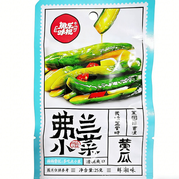 鱼乐味视弗兰小菜脆爽黄瓜下饭菜咸菜25g×5袋 125 克