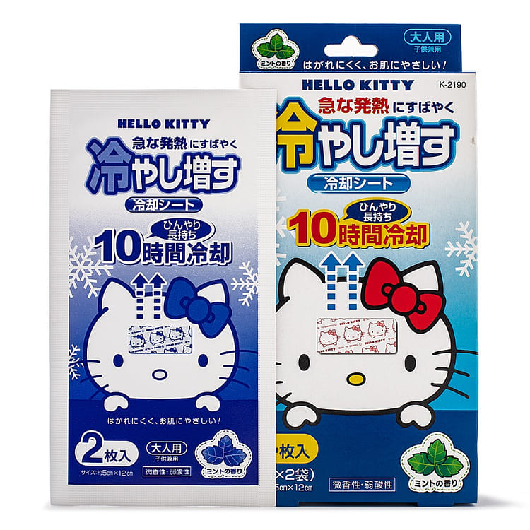 小久保 ハローキティ 冷やし増す 冷却シート ミントの香り（2枚×2袋