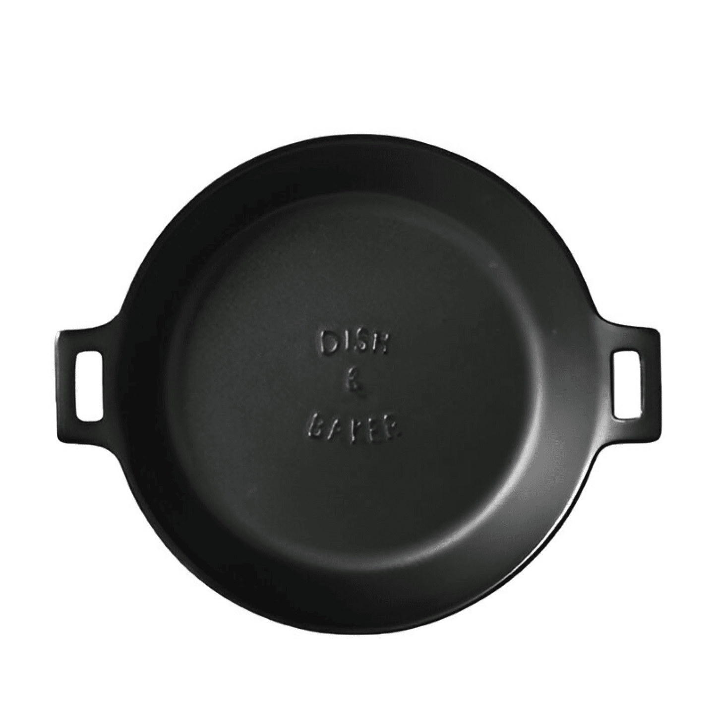 Meister Hand Dish & Baker Handle Plate – Black/Large 1 each