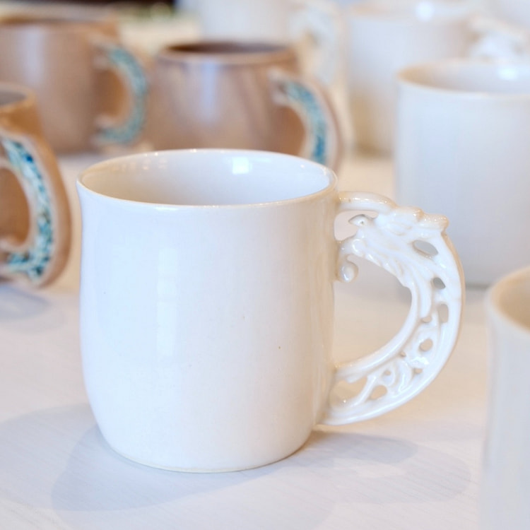 Artist NAWANO HIKARI 300ml White Bird Mug 1 count