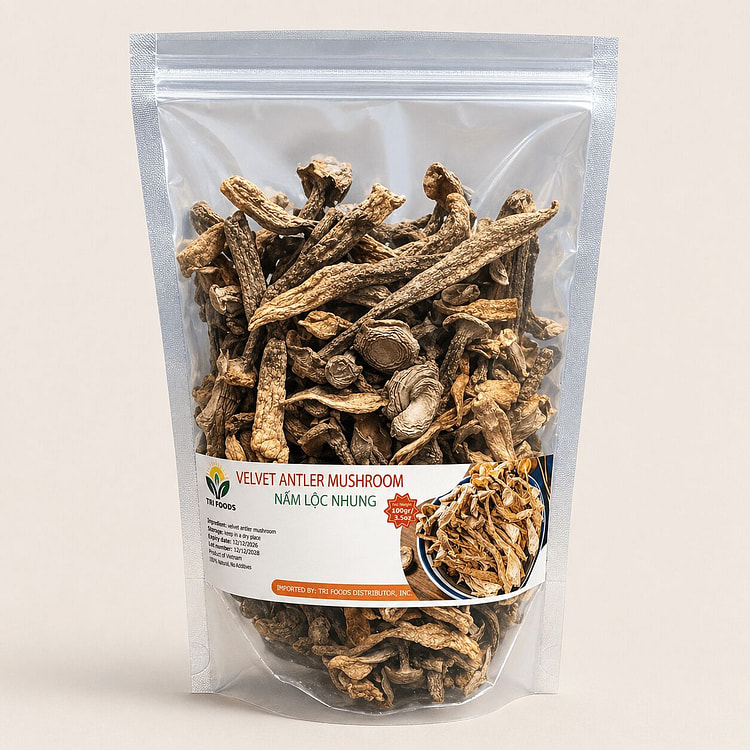 TRI Foods Nấm Lộc Nhung Khô 100g 1 gói