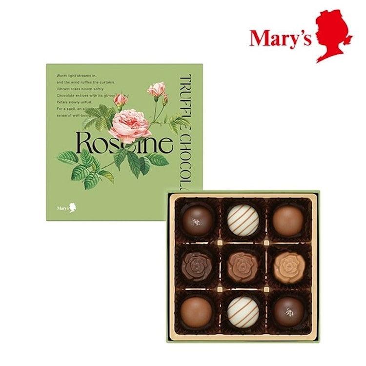 Mary Valentine Day  Rose Truffle Chocolate 9pcs 1 box