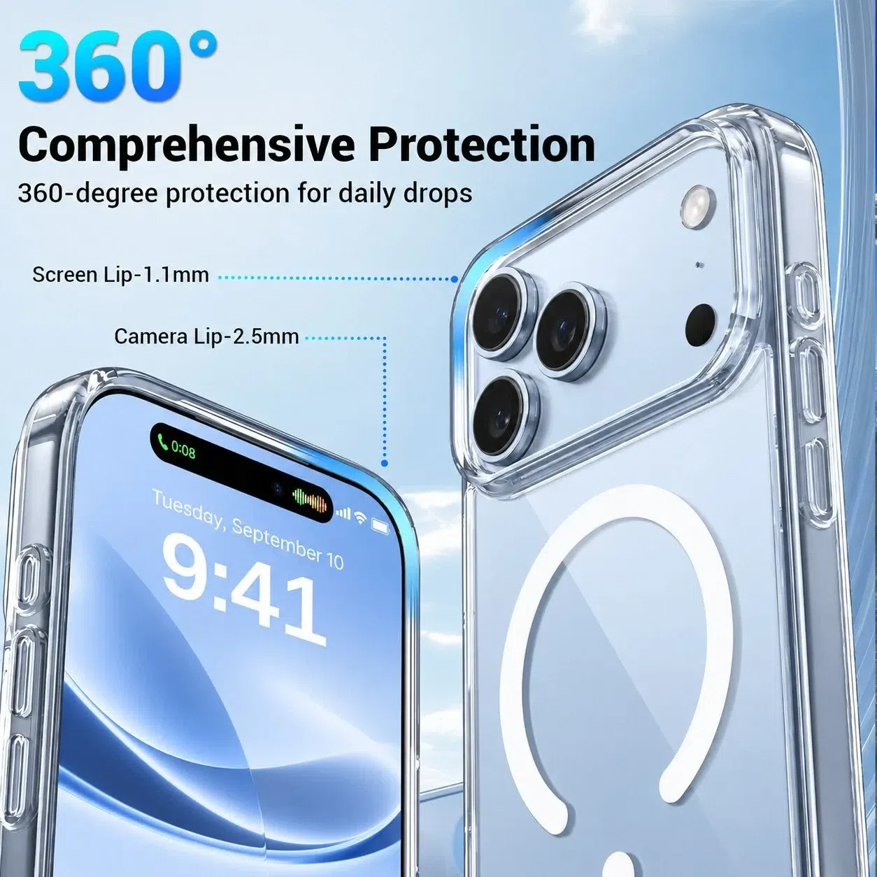 For iPhone 18 Pro Max Case Shockproof Phone Cover 1 box