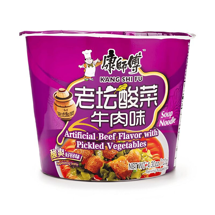 Master Kong Instant Noodle, Sauerkraut Beef Flavor 122 g (min 3)