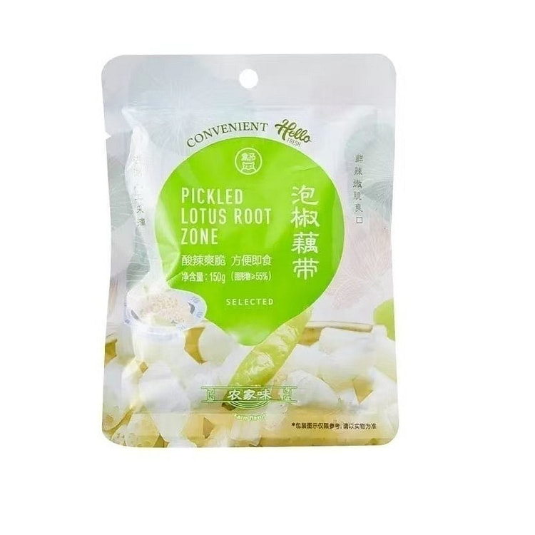 盒马代购 泡椒藕带酸辣脆爽 开袋即食150g