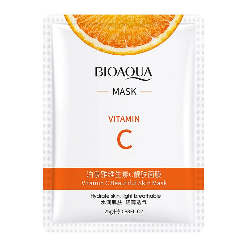 BIOAOUA Vitamin C Skin-Smoothing Mask – 5-Pack 1 each