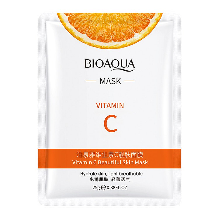 BIOAOUA Vitamin C Skin-Smoothing Mask - 5-Pack 1 each